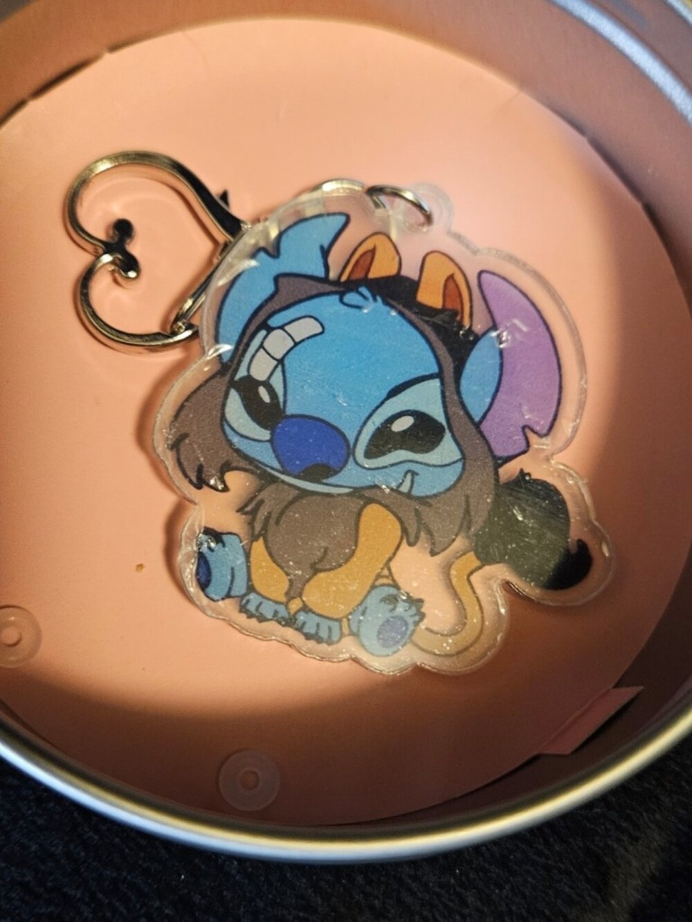 Disney stitch Blue Cartoon Character Acrylic Keychain